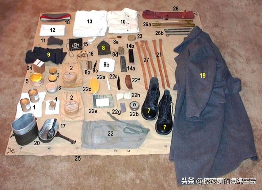 一战德国行军物品清单（德国一战士兵单兵装备图鉴）