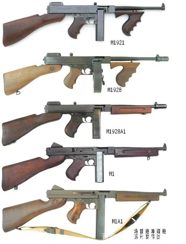 汤普森冲锋枪有几种型号（芝加哥打字机是什么枪）