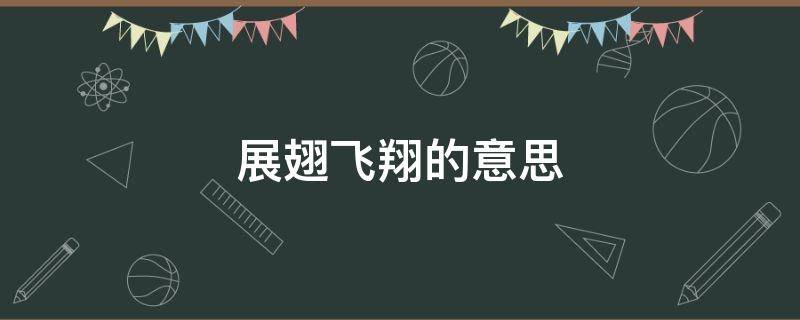 展翅飞翔的意思