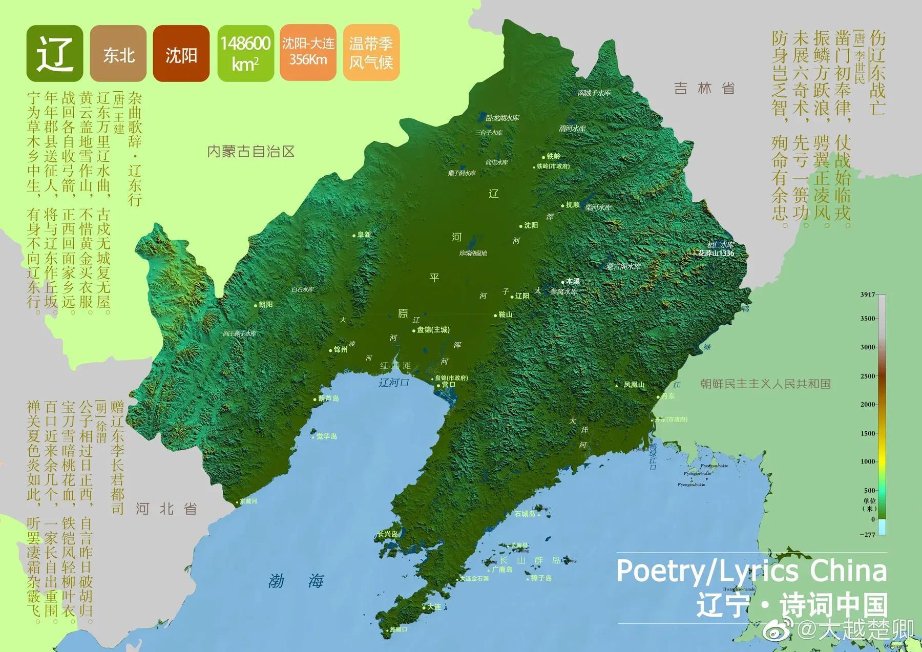 东北三省辽宁省，人文，经济，历史，地理简介