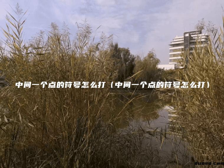 中间一个点的符号怎么打（中间一个点的符号怎么打）