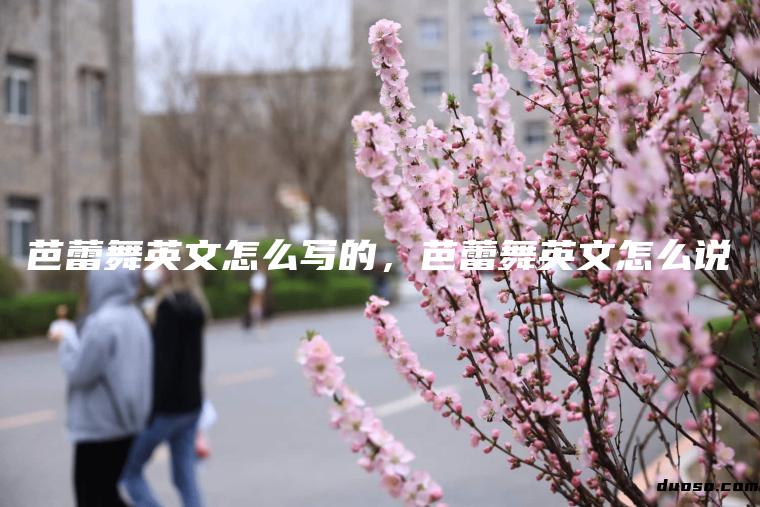 芭蕾舞英文怎么写的，芭蕾舞英文怎么说