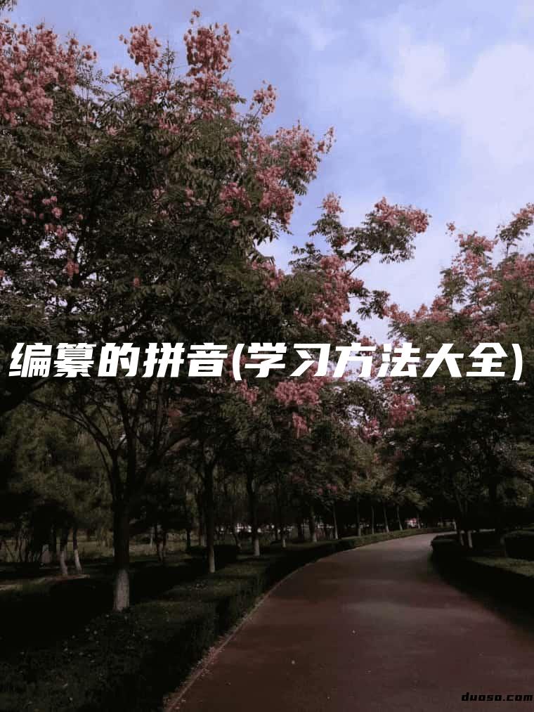 编纂的拼音(学习方法大全)