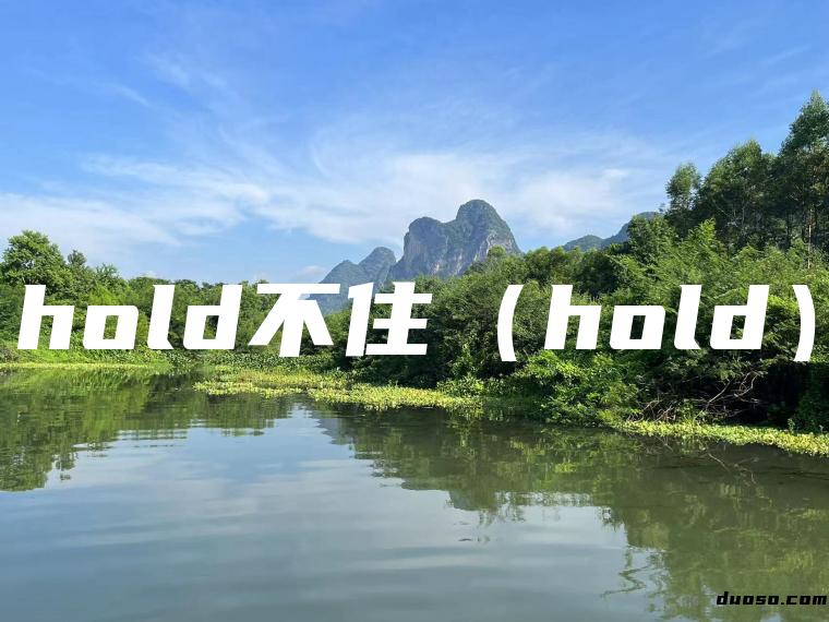 hold不住（hold）